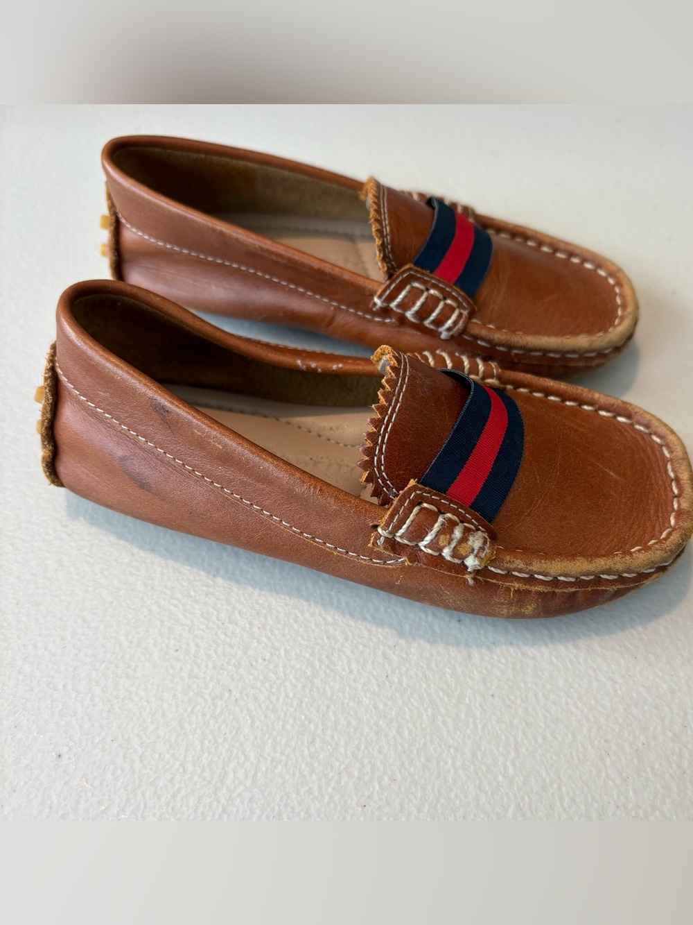 Elephantito Brown Leather Loafer Shoes 10c